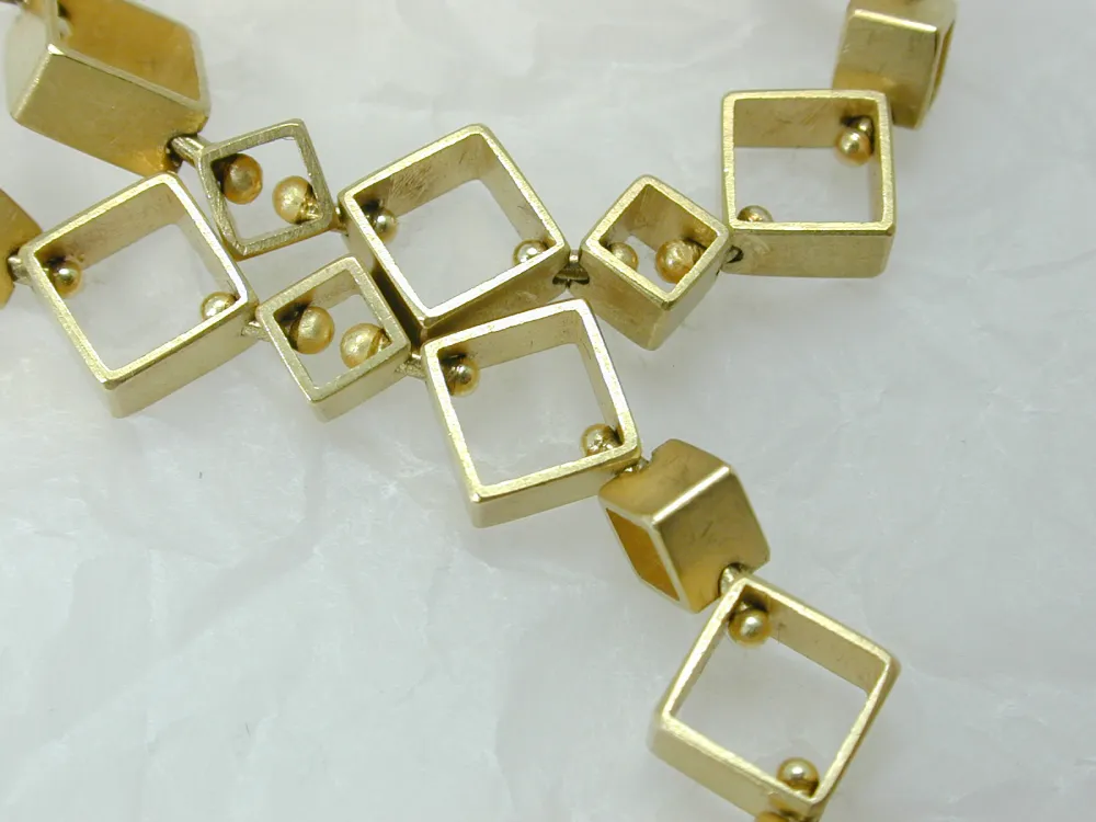 Kette Quadrate Au750/-