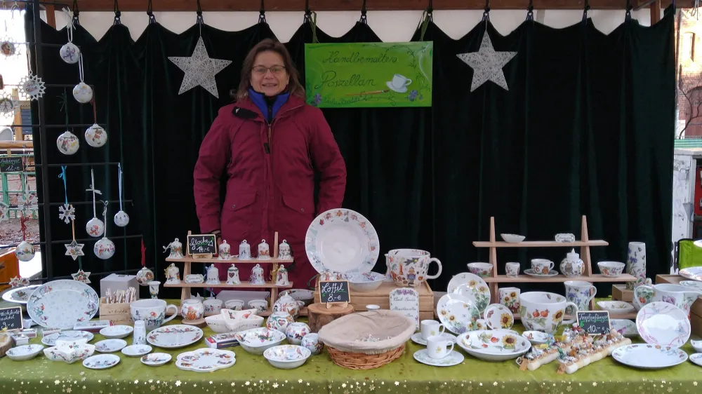 Stand auf dem Weihnachtsmarkt