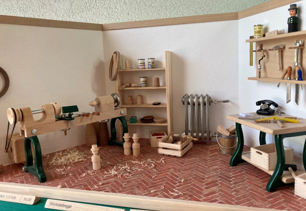 Drechselwerkstatt in Miniatur